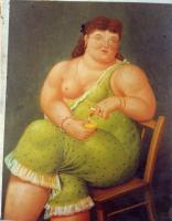 Botero, Fernando - Abstract oil painting.